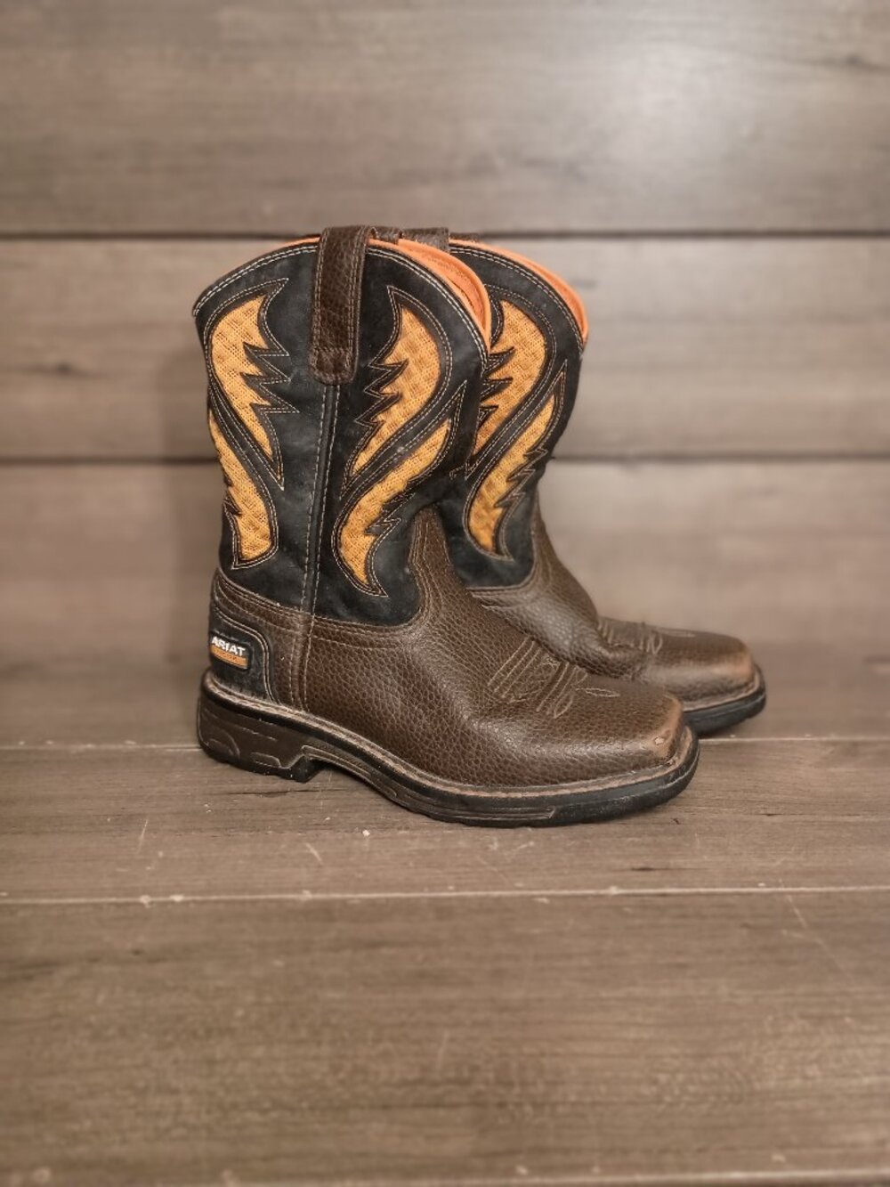 Ariat Work Kids VentTek Western Cowboy Boots Kids Size 13 10034159